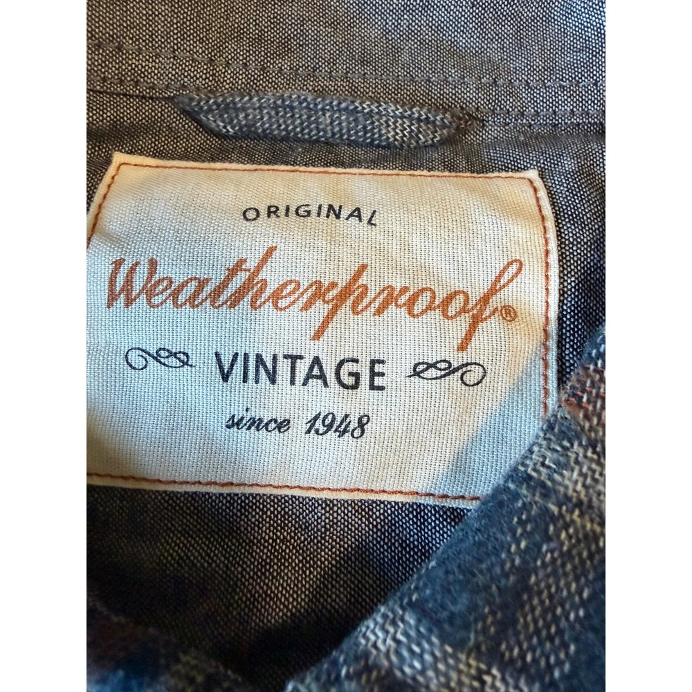 Weatherproof Vintage Mens XXL Plaid Flannel Button Down Shirt Brown 1600575 NWT - Picture 4 of 4